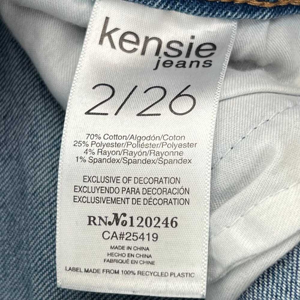 Kensie Blue High Rise Straight Leg Jeans | Women’s Size 2 - Picture 3 of 5